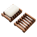 Wooden Soap Dish Set