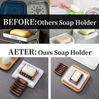 Wooden Soap Dish Set