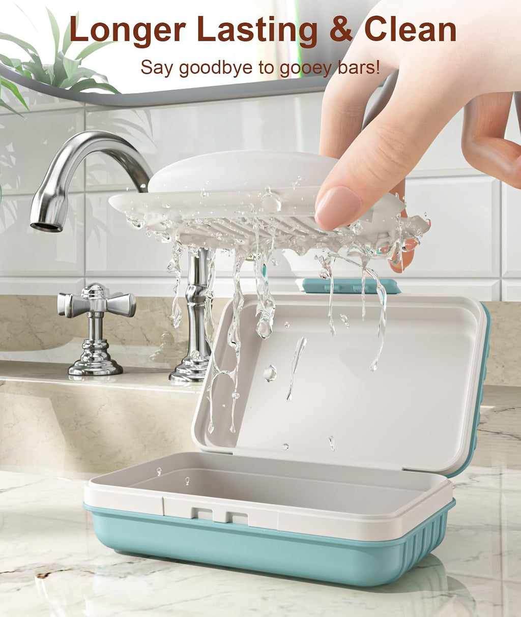 Portable Leakproof Travel Soap Dish with Lid