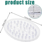 Clear Plastic Self-Draining Soap Dish - 2 Pack