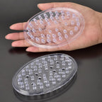 Clear Plastic Self-Draining Soap Dish - 2 Pack