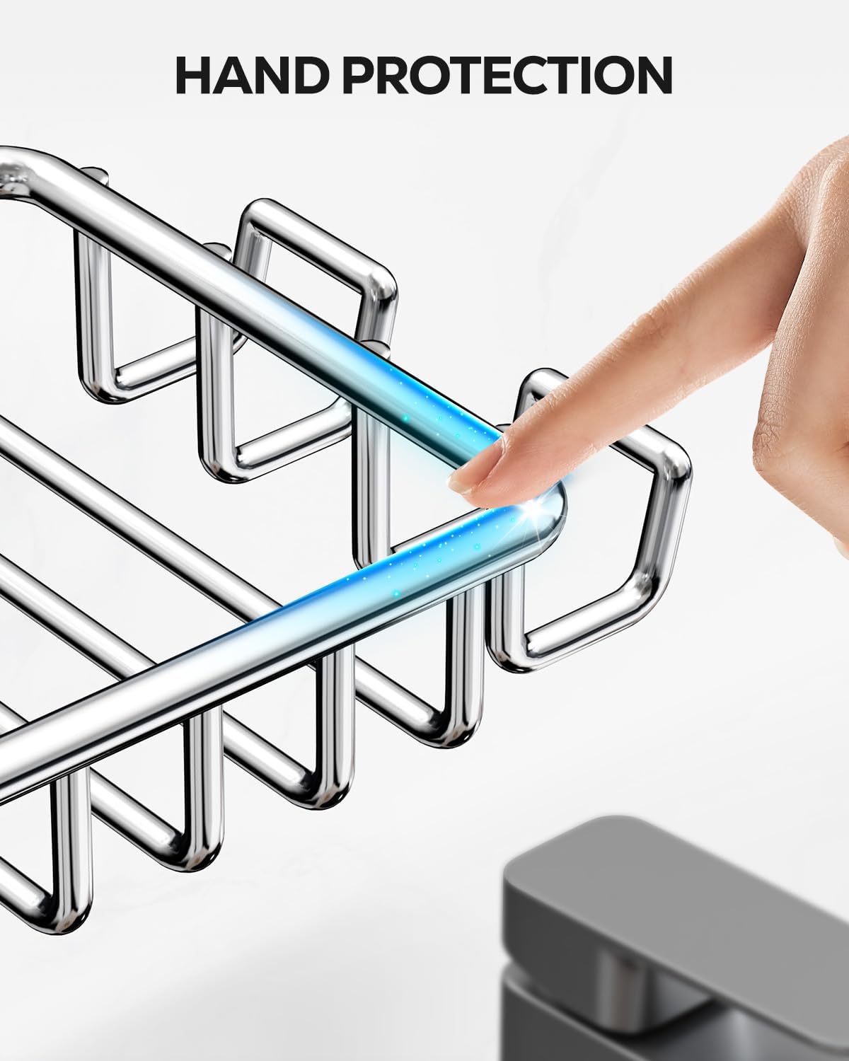 Stainless Steel Adhesive Wall-Mounted Soap Holder
